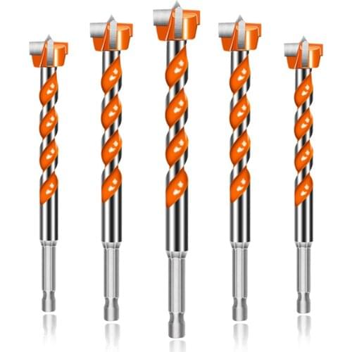 Electric Drill Tools Tungsten Steel Hole Opener 16mm 18mm 20mm 22mm 25mm Woodworking Drill Bit Round Shank Hole Saw Drilling