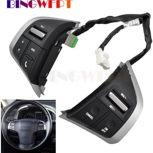 Car Handle Button For Isuzu D-Max DMAX 2015 2018 Radio Audio Control Switch Steering Wheel Multifunction Buttons