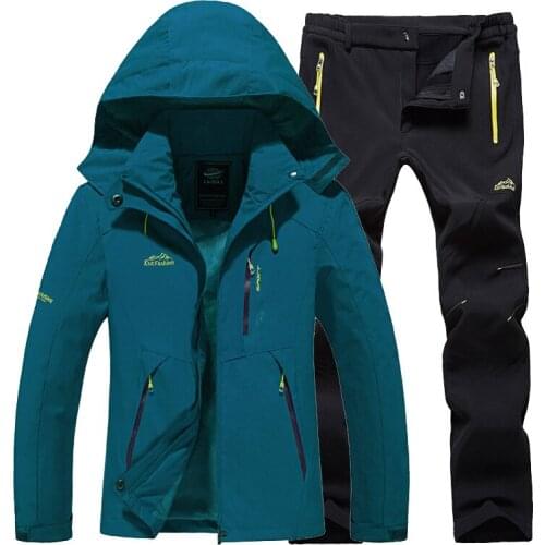 Ski Suit Women Warm Waterproof Skiing Suits Set Ladies Outdoor Sport Winter Coats Snowboard Snow Jackets and Pants Lawele Hoolau