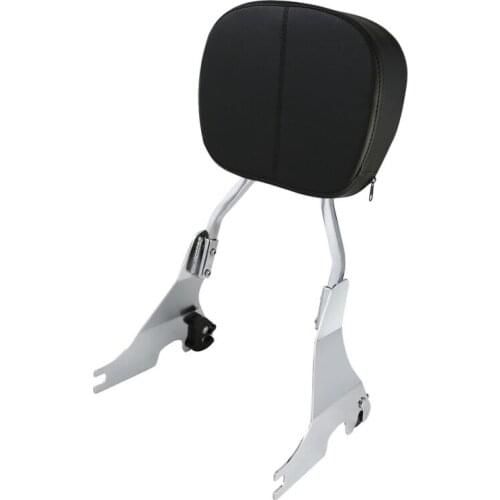 Motorcycle Passenger Sissy Bar Backrest Pad For Harley Sportster XL 1200 Iron 883 48 Super Low 2004-2019