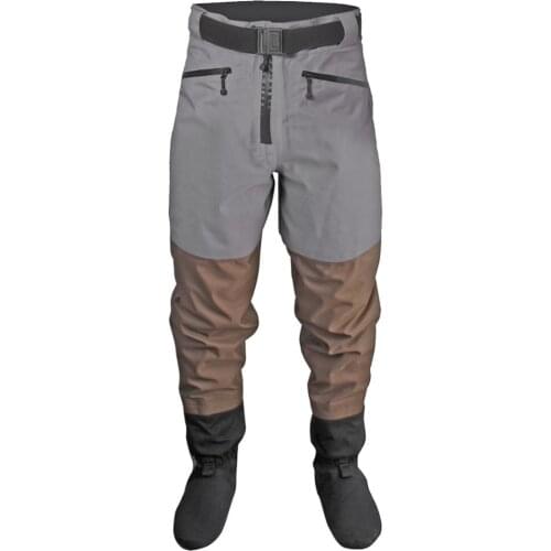 Men Breathable Stockingfoot Waterproof Waist High Pant Wader for Fishing Hunting Trousers