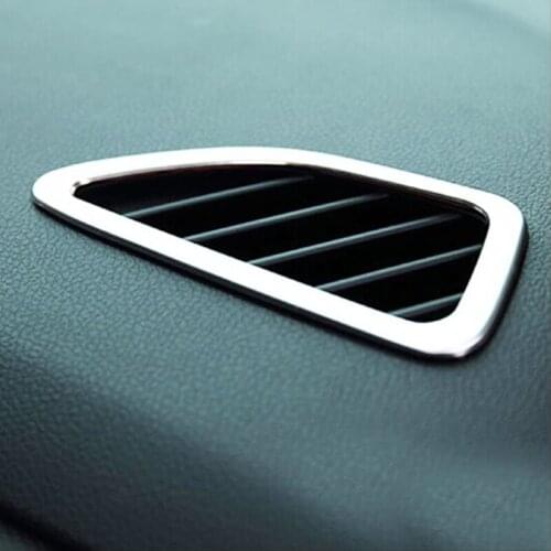 Stainless steel For Chevrolet CAVALIER 2017-2019 New Front Air Vent Interior Insert Outlet Cover Trim accessories styling 2pcs