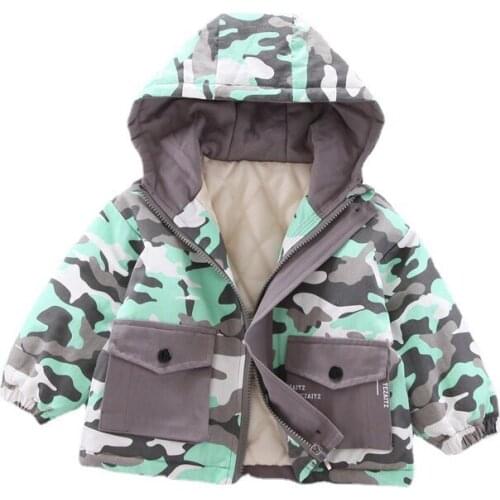 New Winter Baby Girls Cotton Clothes Children Thick Hooded Jacket Infant Boys Coat Kids Fashion Hoodies Toddler Casual Costume