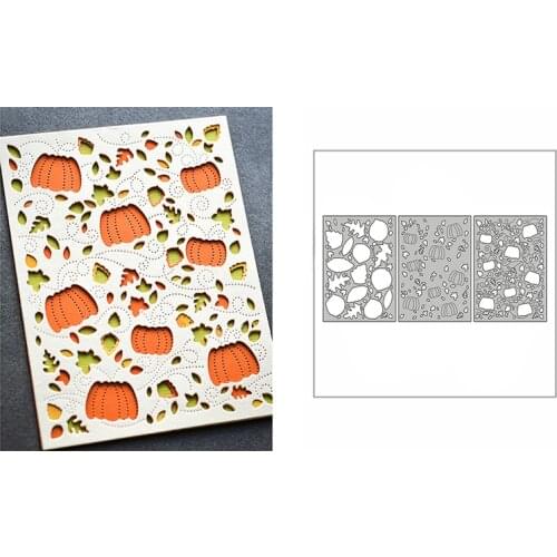 New Layered Pumpkins Template Frame 2020 Metal Cutting Dies for DIY Scrapbooking and Card Making Decor Embossing Craft No Stamps