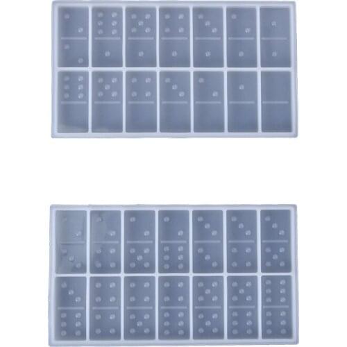 New Dominoes Silicone Molds Epoxy Resin Craft Cabochons Board Mold Domino Casting Mould for Charm DIY Handicraft Accessories