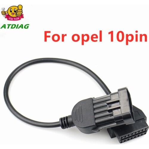 OBD2 Auto Diagnostic Connector Adapter for OPEL 10 PIN Cable male to female cable OBDII car Cables scanner adapter