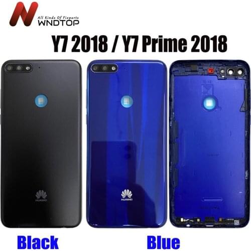 Original For Huawei Y7 2018 Back Battery Cover Housing Case Y7 Pro 2018ForHuawei Y7 Prime 2018 Battery Cover LDN L22 LX2 L21 LX3