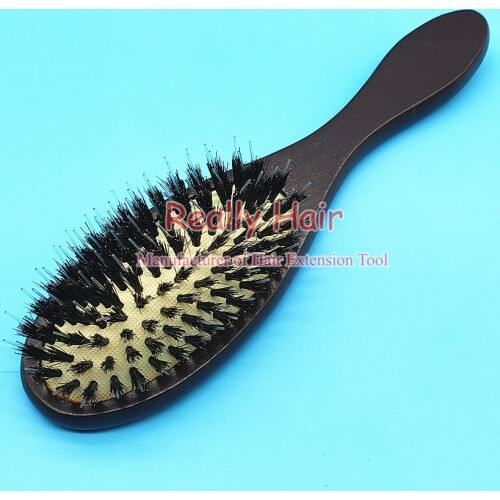 Wig comb wood to bristle anti-static comb
