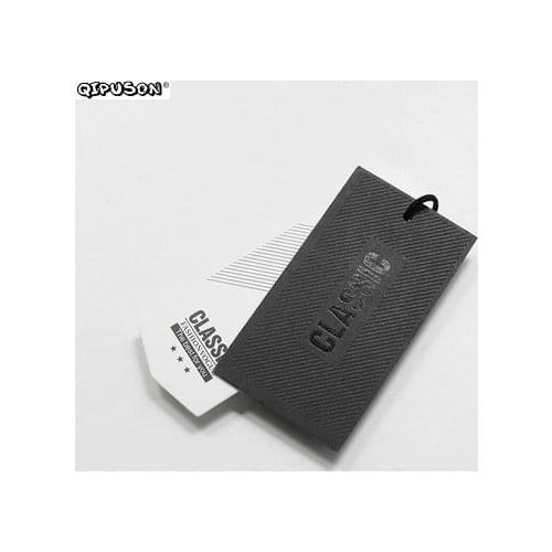 PK016 Customized print clothing hang tag paperboard garment swing hanging tag hand tags