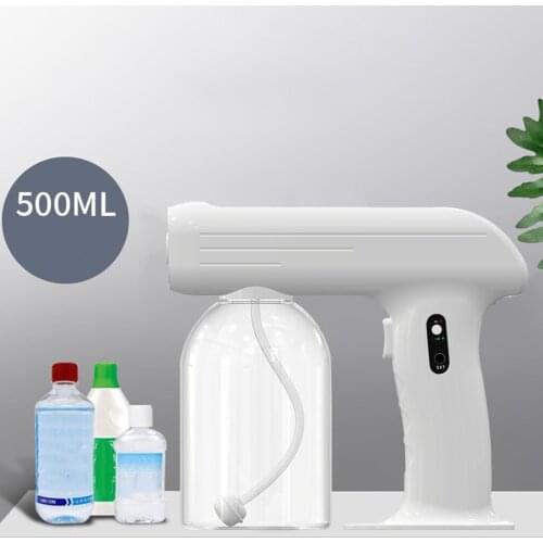 Portable Electric Sprayer Fogger 500ML Wireless Handheld Rechargeable Sprayer Gun for Car School Home Hotel Travel Cleaning