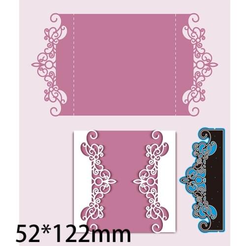 52*122mm Laser Invitation New Metal Cutting Dies and Stamps Stencil for DIY Scrapbooking Photo Album Embossing Paper Card