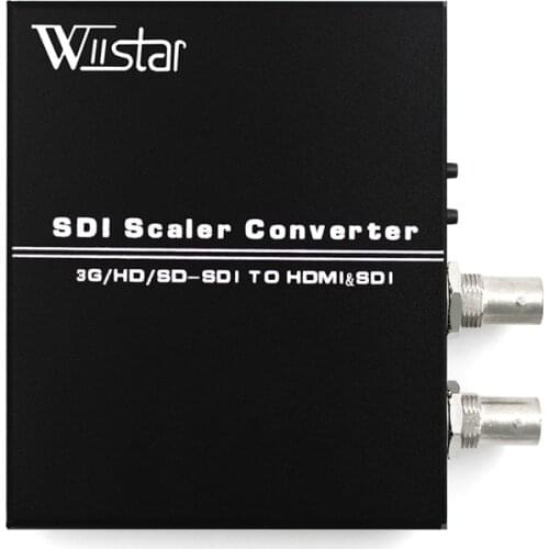 SDI Scaler Audio Video Converter SDI BNC to HDMI with SDI loop Adapter Support SD HD 3G-SDI Free Shipping
