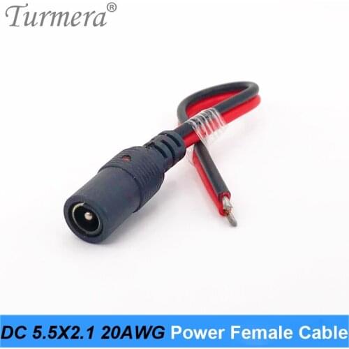 12V Plug DC Female Adapter cable Plug Connector for CCTV Camera DC plug Female 5.5*2.1 1piece 5.5x 2.1mm DC power female cable