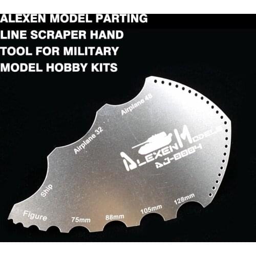 Model Parting Line Scraper Hand Tool for Military Model Kits for Resin Soldier Figures Military Model Kits Hobby Kits AJ0006