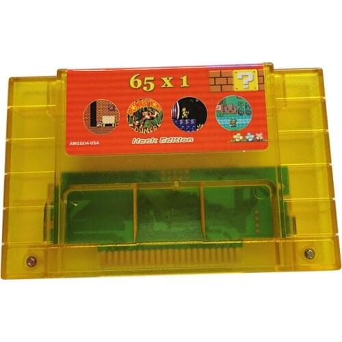 Super 65 in 1 Game Cartridge for SNES 16-Bit NTSC game console US version