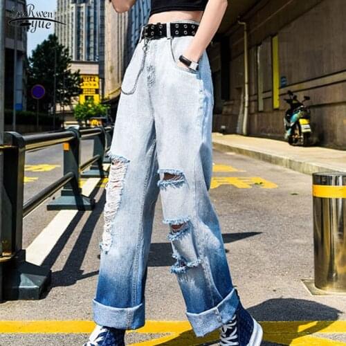 SURWENYUE Women's Straight Jeans