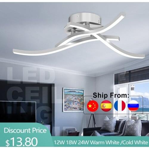 LED Ceiling Lights For Living Room 12W 18W 24W Warm Cold White Modern Design Lighting Lamp Bedroom Decoration Furnitur Dining