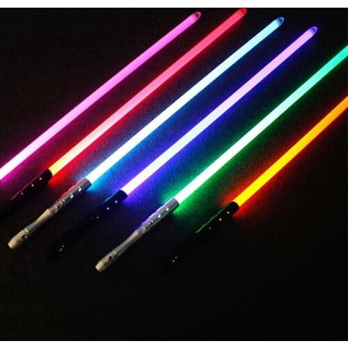 Metal Handle Lightsaber Lightsaber glow in the dark Christmas led toys Laser Sword Rechargeable Color Changing Sound