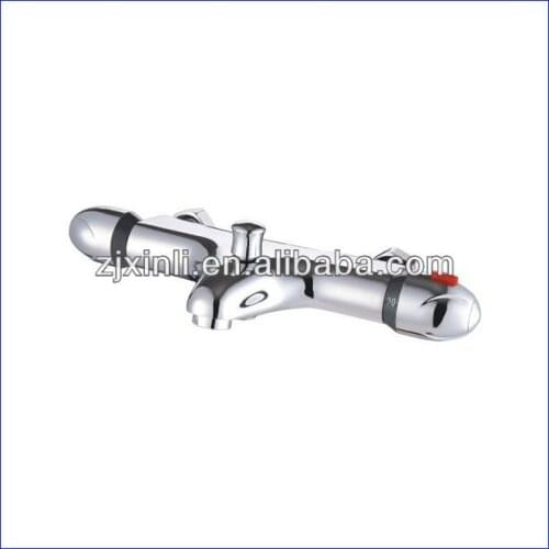 X9012B - Luxury Wall Mounted Chrome Color Brass Thermostatic Bath Faucet