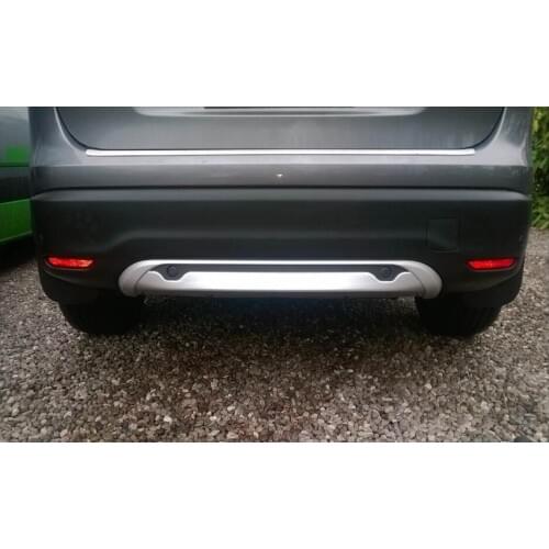Front+Rear Bumper Protector Skid Plate Fit For Nissan Qashqai Dualis J11 2014 2015 2PCS 14-15