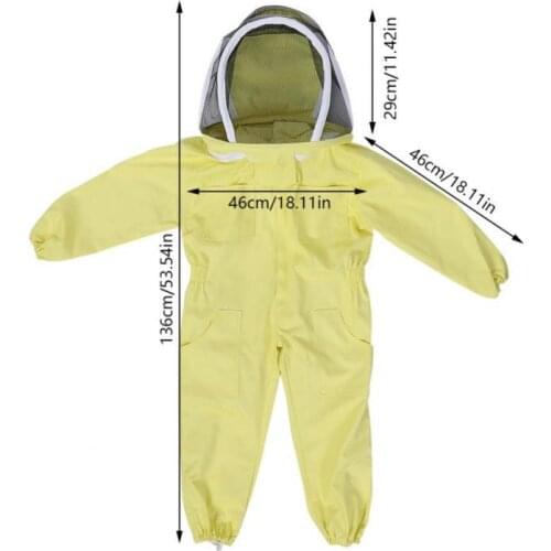 Protection Suit Bee Coat Cotton Kids' One-Piece Suit Children fang feng fu Suit Anti-feng mao bees and beekeeping suit