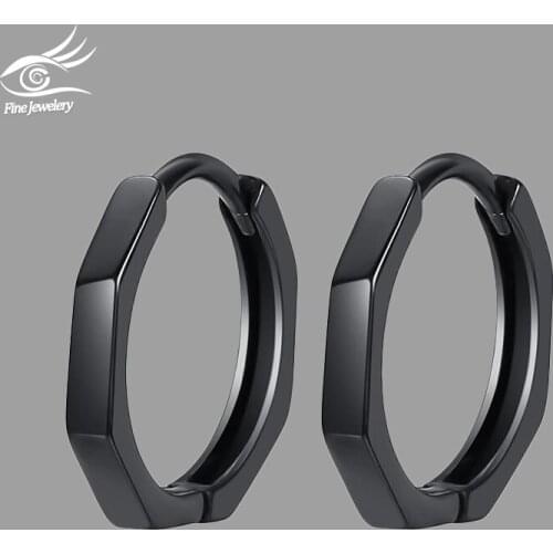 Fine Silver Luxury New 2021 Stud Earrings Crystal Zircon Row Sterling Silver Huggie Earrings For Women Female Brincos oorbellen