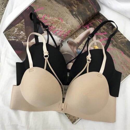 Women Front Buckle Push Up Bra Brassiere Fashion Women Sexy Bra Strapless Seamless Backless Bra