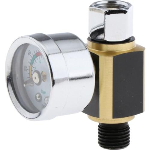 1/4" Mini Air Pressure Regulator 0-140PSI/10Bar Oil Water Separator Trap
