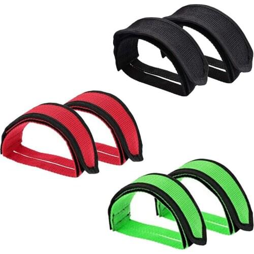 1Pair Nylon Bicycle Pedal Straps Toe Clip Foot Strap Belt Adhesivel Bicycle Pedal Tape Fixed Gear Bike Cycling Foot Tape Cover