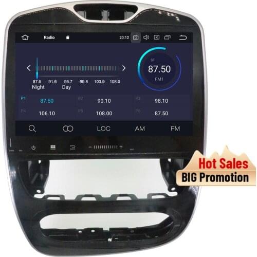 2 Din Carplay For Renault Clio 2017 2018 Android 10 Multimedia Player Video Audio Radio Receiver GPS Navi Head Unit Auto Stereo