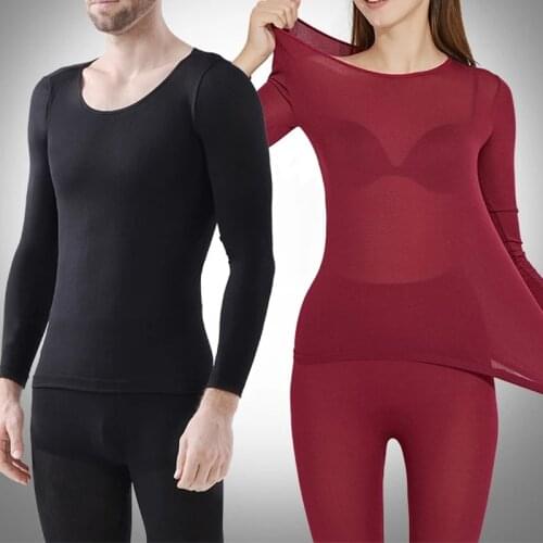 2021 Thermal Underwear For WomenMen Winter Warm Long Womens Thermal Underwear Set Thermo Underwear For MaleFemale