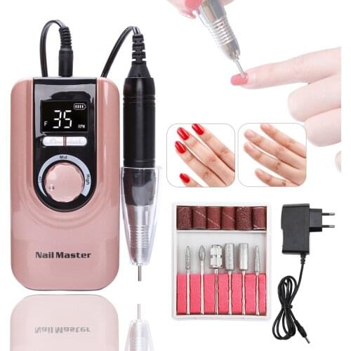 35000RPM RechargableNail Drill Machine Set Kit Electric Nail File Manicure Set Nail Grinder Tool For Gel Nail Art Removal