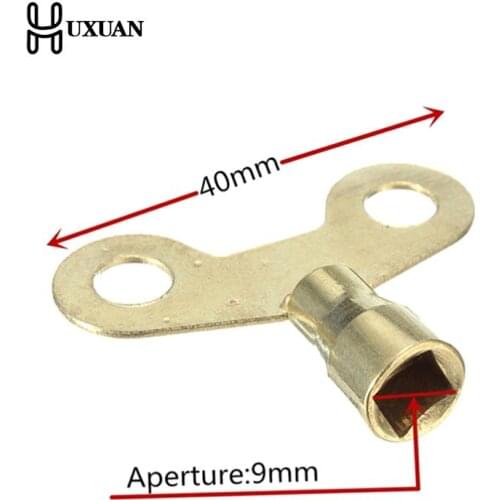 4pcs 4 hole Key For Water Tap Solid Brass Special Lock New Radiator Plumbing Bleed Key Square Socket Hole Water Tap Faucet Key
