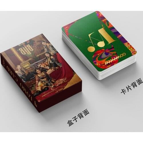54pcs/set Korean Girls K-POP MAMAMOO New Album TRAVEL Lomo Card HD Photo Album Card Fans Collection Photocard Poster