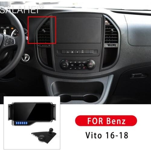 Car Automatic Phone Holder For Benz Vito 2016 2017 2018 Air Vent Mount Electrical 360 Degree Rotation Adjustment Holder Bracket