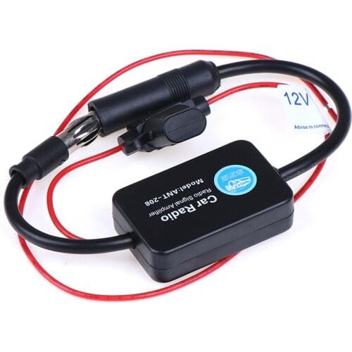 12V Auto Car Radio FM Antenna Signal Amp Amplifier Booster For Marine Car Vehicle Boat 330mm FM Amplifier