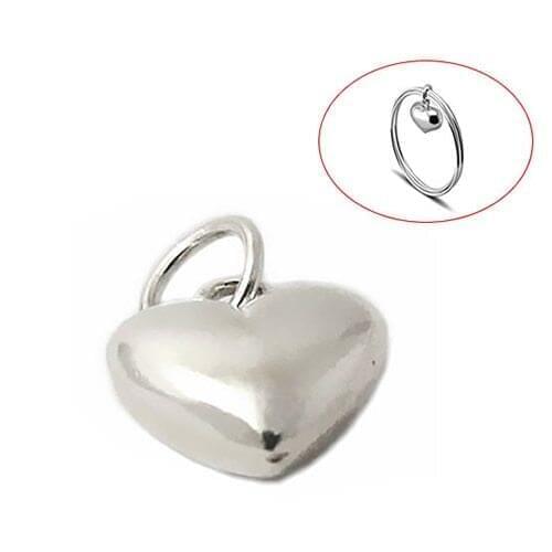 Beadsnice ID28442 diy silver heart charm of fine jewelry 925 silver charms wholesale love charms for her