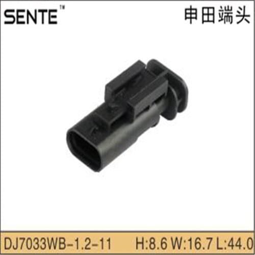 Free shipping 200pcs 3-hole dj7033wb-1.2-11 Car Electrical Wire Connectors