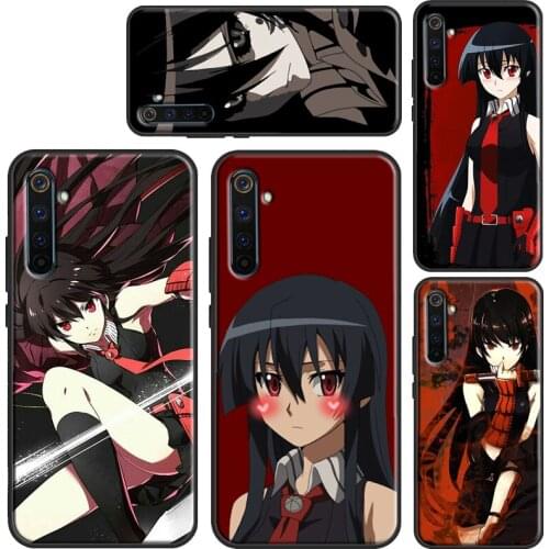 Akame Ga Kill Anime Case For OnePlus 9 8 Pro Nord 7T 8T 9R Cover For Realme C3 C21 C11 C15 GT Neo 6 7 8 Q3 Pro