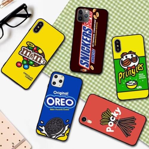 YNDFCNB Chocolate biscuit milk drink Phone Case for iPhone 11 12 pro XS MAX 8 7 6 6S Plus X 5S SE 2020 XR cover