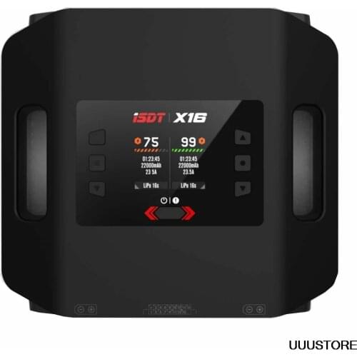 ISDT X16 2X1100W 2X20A Dual Channel Battery Charger for 2-16S Lipo Battery