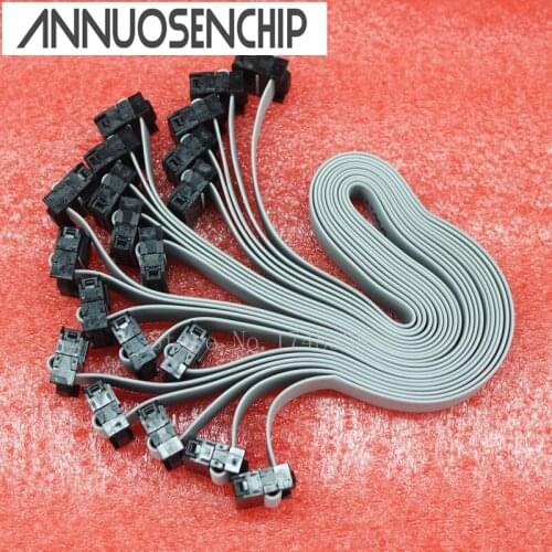 FC-10P USBISP JTAG AVR 10Pins 2.54mm Pitch FC10P-10P Gray cable Length about 30CM