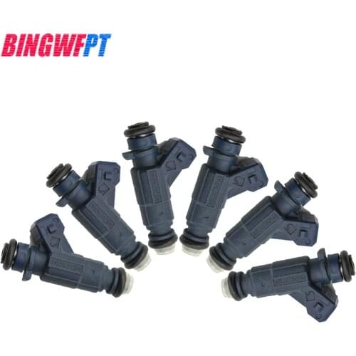 6Pcs 0280156014 Fuel Injector Nozzle For Mercedes-Benz SLK320 W210 E320 E280 2.8L 3.2L V6 95-04 A1120780149 0 280 156 014