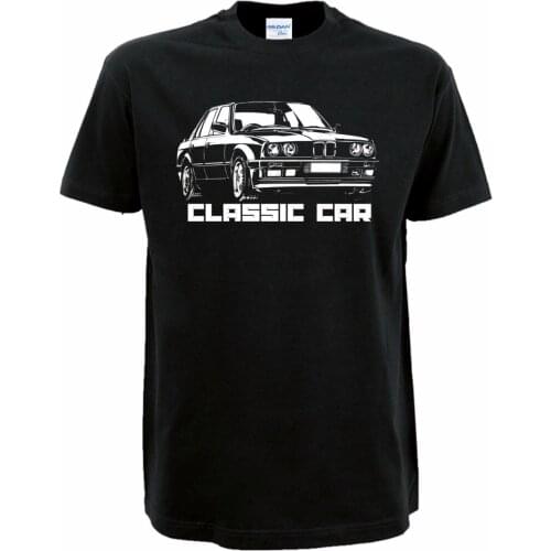 O-Neck Style Hip-Hop Tops Tees E 30 Classic Car tee Short Sleeve Men T shirt Tops Summer Male Battery Funny T-shirt