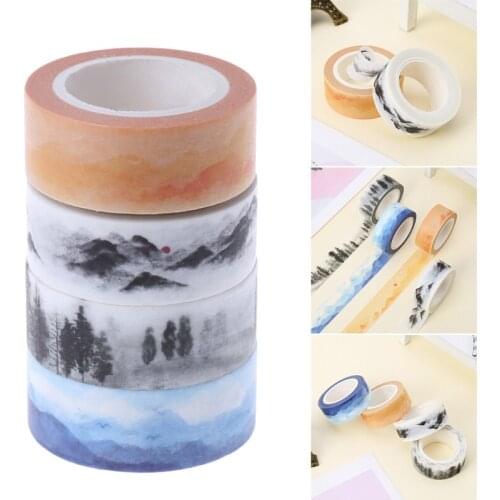Mountain Design 15mmx7M DIY Paper Sticky Adhesive Sticker Decorative Washi Tape
