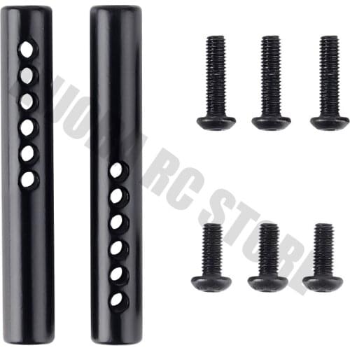 Metal 2PCS RC Car Cylinder Post Bumper Mount Holder with Screws for 1:10 RC Rock Crawler Axial SCX10 90046 90047 90059 90060