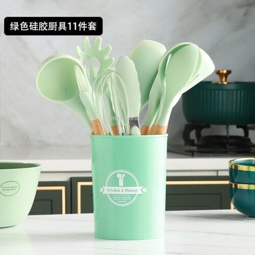 Silicone kitchenware 12-piece set pink kitchen spoon cooking tool set cooking set full set of kitchen accessories utensils