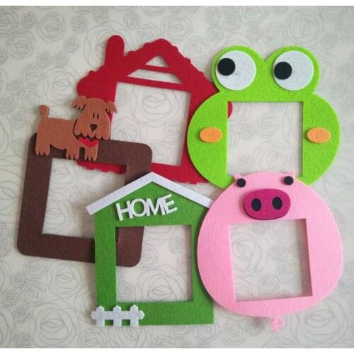 Funny Animals Patterns Switch Stickers Felt Switch Covers For Kids Room Home Fashion Decorative Dustproof Square Switch Covers