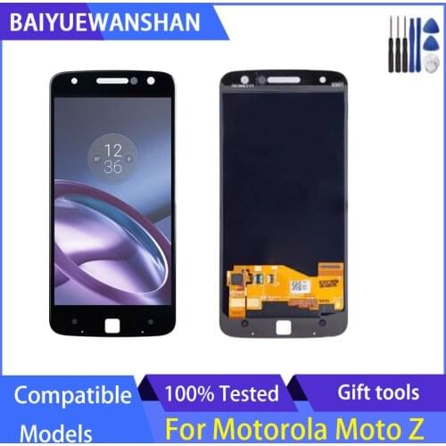 Original For Motorola Moto Z LCD Display Touch Screen Digitizer Replacement For MOTO Z Droid Display XT1650 XT1650-03 LCD