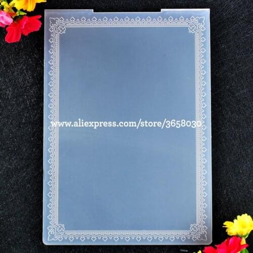 Frame Plastic Embossing Folder For Scrapbook DIY Album Card Tool Plastic Template 12.5x17.8cm 8101412